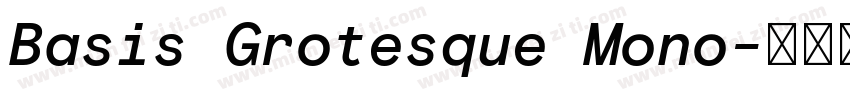 Basis Grotesque Mono字体转换